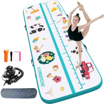 3m/4m/5m/6m UV printing inflatable air track mats gymnastics airtrack tumbling mats for fitness