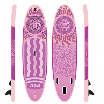 Rose Pink All Round 10'6ft Stand Up Inflatable Paddle Board