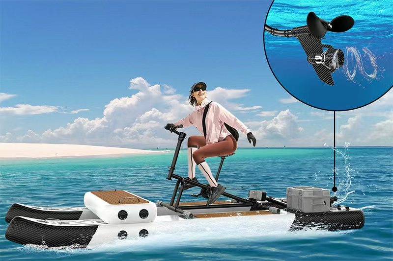 Water-bike pedal boards